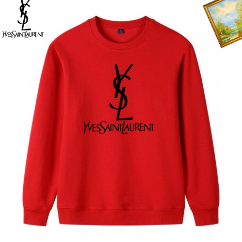 Wholesale Yves Saint Laurent YSL Hoodies Long Sleeved For Men #1241557 $40.00 USD, Wholesale Quality Replica Yves Saint Laurent YSL Hoodies