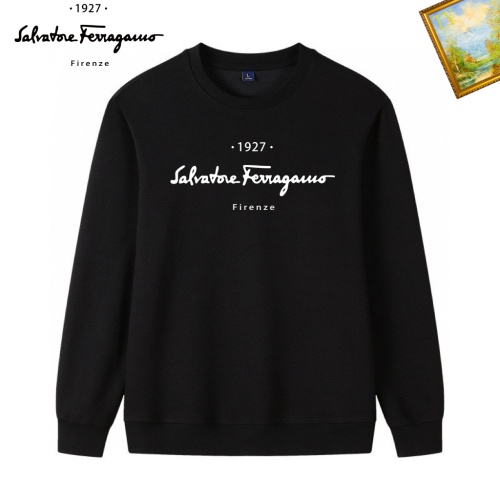 Wholesale Salvatore Ferragamo Hoodies Long Sleeved For Men #1241572 $40.00 USD, Wholesale Quality Replica Salvatore Ferragamo Hoodies