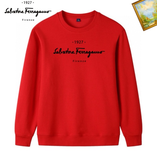 Wholesale Salvatore Ferragamo Hoodies Long Sleeved For Men #1241574 $40.00 USD, Wholesale Quality Replica Salvatore Ferragamo Hoodies