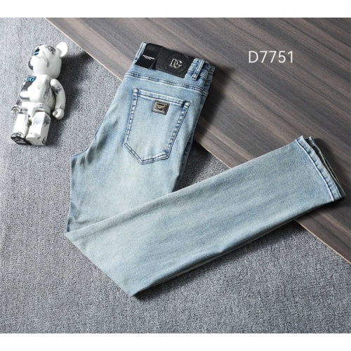 Replica Dolce & Gabbana D&G Jeans For Men #1241707 $45.00 USD for Wholesale