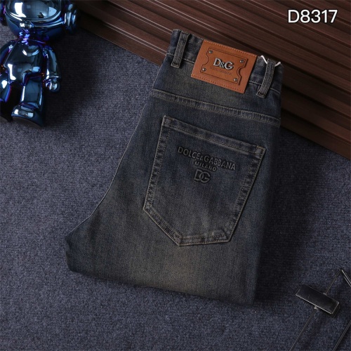 Wholesale Dolce &amp; Gabbana D&amp;G Jeans For Men #1241708 $45.00 USD, Wholesale Quality Replica Dolce &amp; Gabbana D&amp;G Jeans