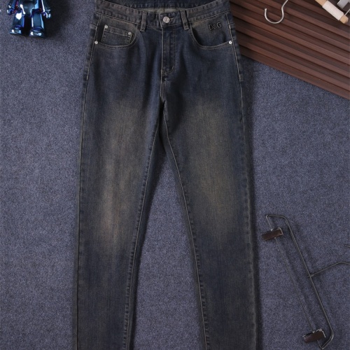 Replica Dolce & Gabbana D&G Jeans For Men #1241708 $45.00 USD for Wholesale