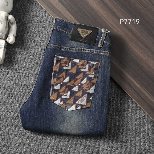 Wholesale Prada Jeans For Men #1241736 $45.00 USD, Wholesale Quality Replica Prada Jeans