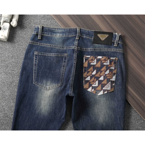 Replica Prada Jeans For Men #1241736 $45.00 USD for Wholesale