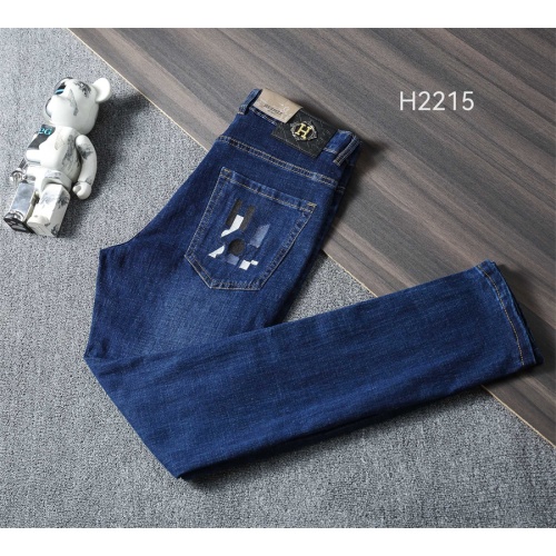 Replica Hermes Jeans For Men #1241739 $45.00 USD for Wholesale