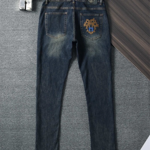 Replica Hermes Jeans For Men #1241740 $45.00 USD for Wholesale