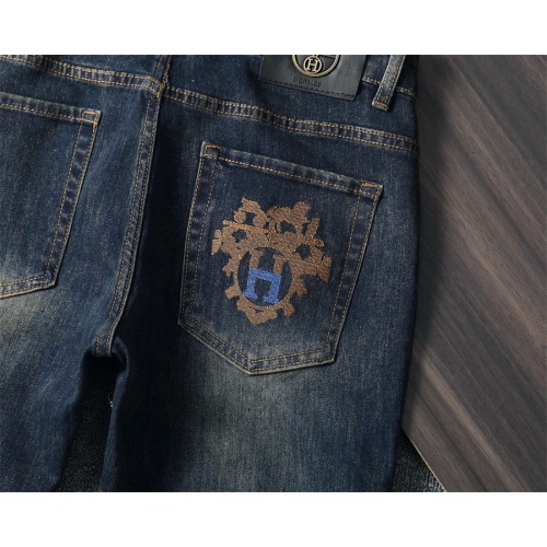 Replica Hermes Jeans For Men #1241740 $45.00 USD for Wholesale