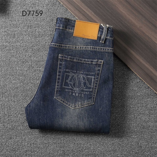 Wholesale Christian Dior Jeans For Men #1241845 $45.00 USD, Wholesale Quality Replica Christian Dior Jeans