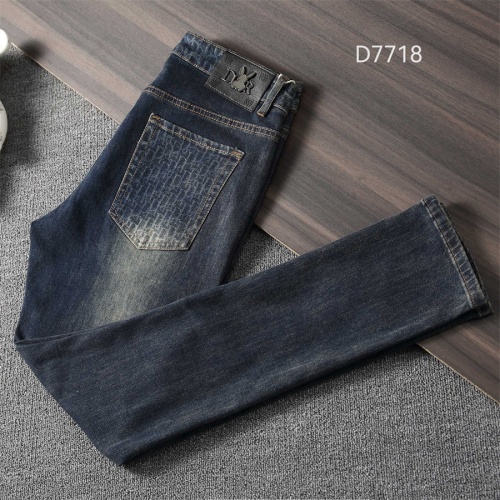 Replica Christian Dior Jeans For Men #1241846 $45.00 USD for Wholesale