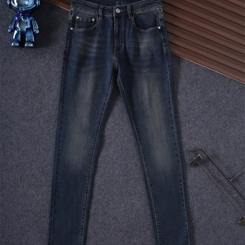 Replica Christian Dior Jeans For Men #1241848 $45.00 USD for Wholesale