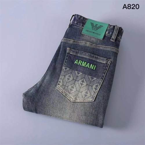 Wholesale Armani Jeans For Men #1241856 $45.00 USD, Wholesale Quality Replica Armani Jeans