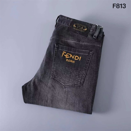 Wholesale Fendi Jeans For Men #1241878 $45.00 USD, Wholesale Quality Replica Fendi Jeans