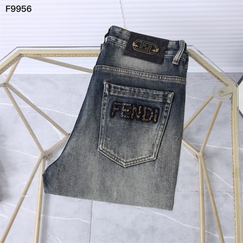 Wholesale Fendi Jeans For Men #1241881 $45.00 USD, Wholesale Quality Replica Fendi Jeans