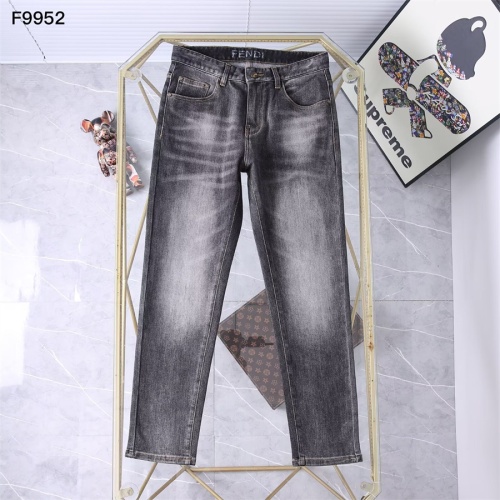 Replica Fendi Jeans For Men #1241882 $45.00 USD for Wholesale