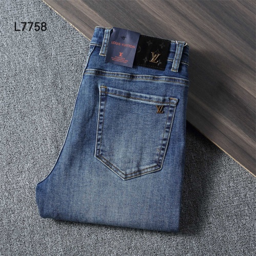 Wholesale Louis Vuitton LV Jeans For Men #1241885 $45.00 USD, Wholesale Quality Replica Louis Vuitton LV Jeans