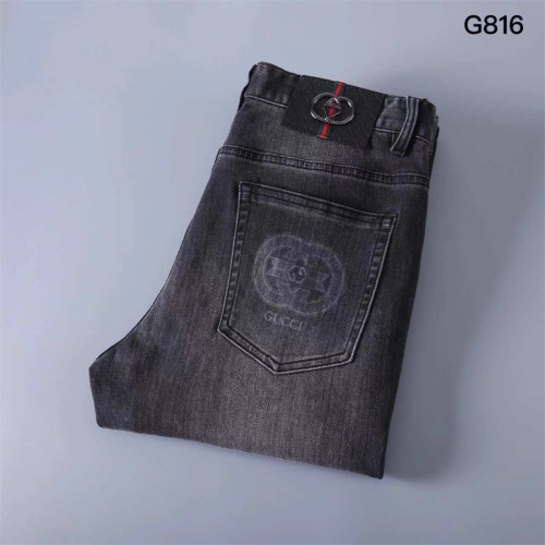 Wholesale Gucci Jeans For Men #1241891 $45.00 USD, Wholesale Quality Replica Gucci Jeans