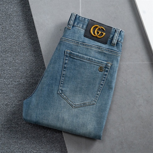 Wholesale Gucci Jeans For Men #1241892 $45.00 USD, Wholesale Quality Replica Gucci Jeans