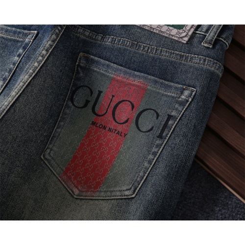 Replica Gucci Jeans For Men #1241893 $45.00 USD for Wholesale