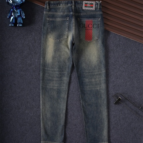 Replica Gucci Jeans For Men #1241893 $45.00 USD for Wholesale