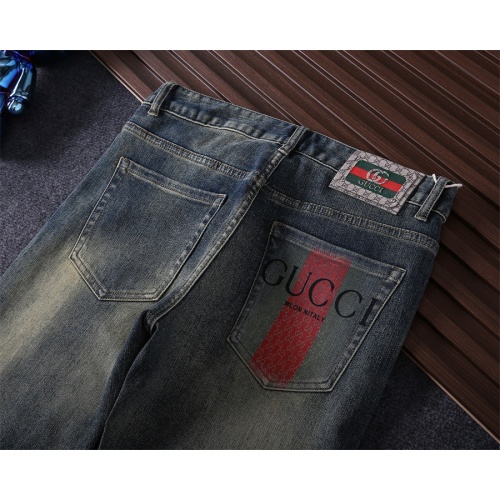 Replica Gucci Jeans For Men #1241893 $45.00 USD for Wholesale