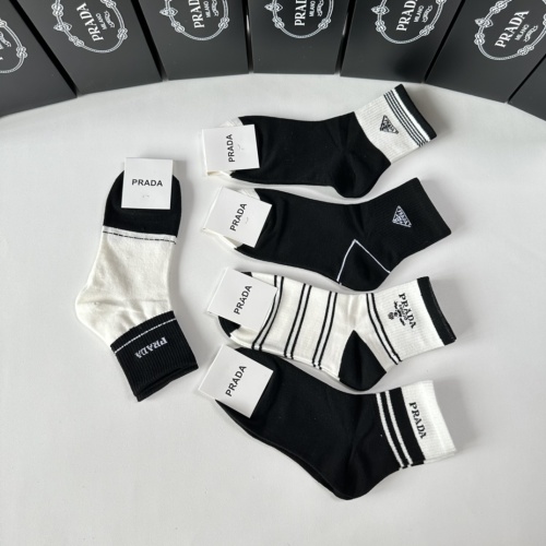 Replica Prada Socks #1241983 $27.00 USD for Wholesale