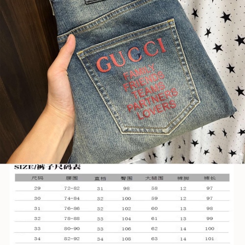 Replica Gucci Jeans For Men #1242063 $72.00 USD for Wholesale