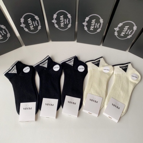 Wholesale Prada Socks #1242074 $27.00 USD, Wholesale Quality Replica Prada Socks