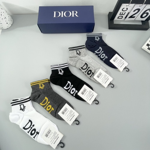 Replica Christian Dior Socks #1242076 $27.00 USD for Wholesale