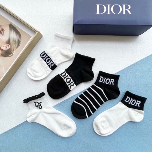 Replica Christian Dior Socks For Unisex #1242084 $27.00 USD for Wholesale