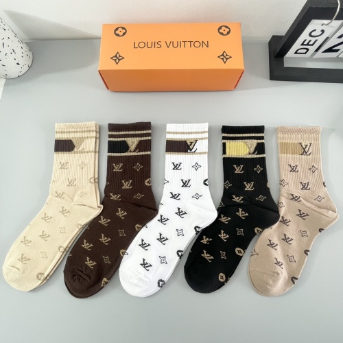 Wholesale Louis Vuitton LV Socks #1242159 $29.00 USD, Wholesale Quality Replica Louis Vuitton LV Socks