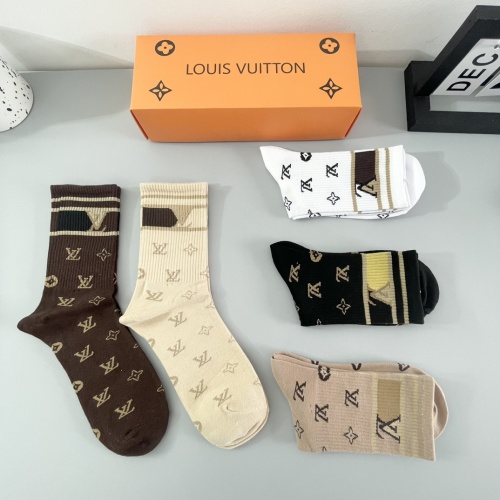 Replica Louis Vuitton LV Socks #1242159 $29.00 USD for Wholesale