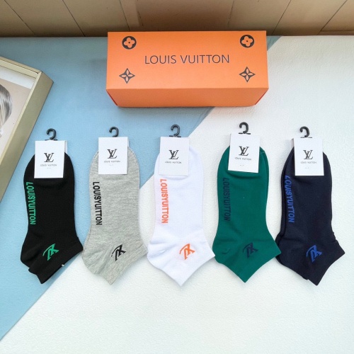 Replica Louis Vuitton LV Socks For Women #1242163 $27.00 USD for Wholesale