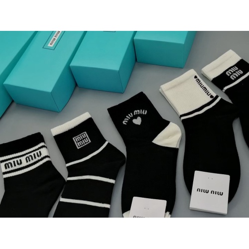 Replica MIU MIU Socks #1242234 $27.00 USD for Wholesale