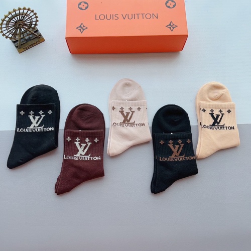 Replica Louis Vuitton LV Socks #1242244 $27.00 USD for Wholesale