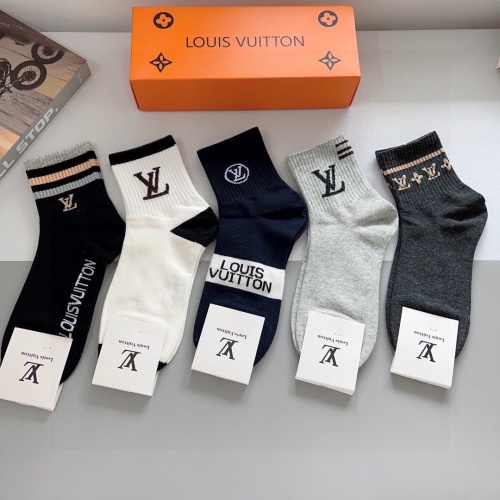 Wholesale Louis Vuitton LV Socks #1242247 $29.00 USD, Wholesale Quality Replica Louis Vuitton LV Socks