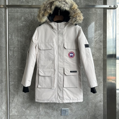 Wholesale Canada Goose Down Feather Coat Long Sleeved For Women #1242253 $195.00 USD, Wholesale Quality Replica Canada Goose Down Feather Coat