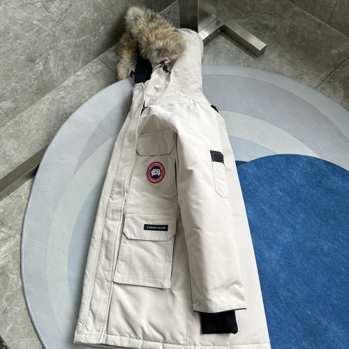 Replica Canada Goose Down Feather Coat Long Sleeved For Women #1242253 $195.00 USD for Wholesale