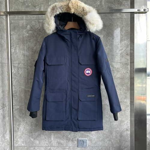 Wholesale Canada Goose Down Feather Coat Long Sleeved For Women #1242254 $195.00 USD, Wholesale Quality Replica Canada Goose Down Feather Coat