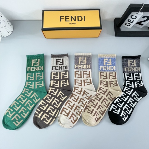 Wholesale Fendi Socks #1242272 $29.00 USD, Wholesale Quality Replica Fendi Socks