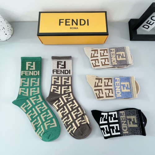 Replica Fendi Socks #1242272 $29.00 USD for Wholesale