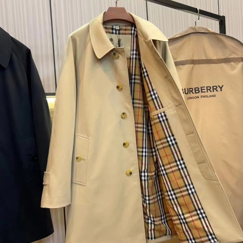 Replica Burberry Trench Coat Long Sleeved For Men #1242549 $205.00 USD for Wholesale