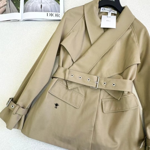 Replica Christian Dior Coat Long Sleeved For Women #1242606 $105.00 USD for Wholesale