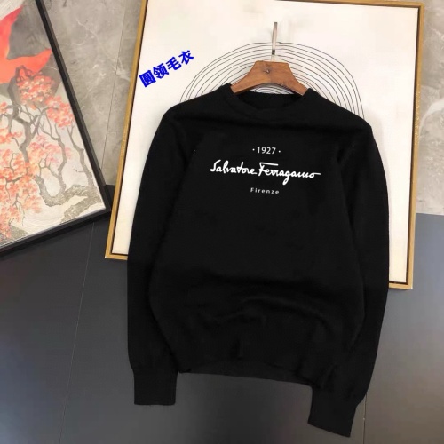 Wholesale Salvatore Ferragamo Sweaters Long Sleeved For Men #1242717 $42.00 USD, Wholesale Quality Replica Salvatore Ferragamo Sweaters