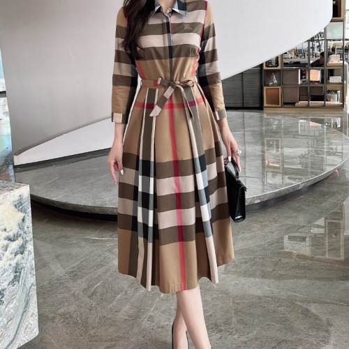 Wholesale Burberry Dresses Long Sleeved For Women #1242722 $115.00 USD, Wholesale Quality Replica Burberry Dresses