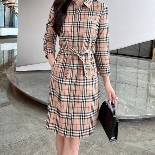 Wholesale Burberry Dresses Long Sleeved For Women #1242730 $115.00 USD, Wholesale Quality Replica Burberry Dresses