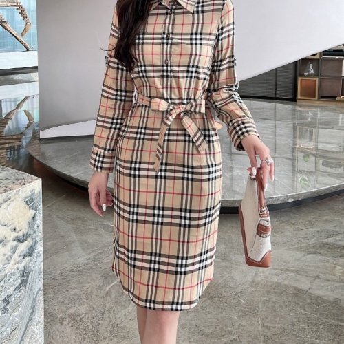 Wholesale Burberry Dresses Long Sleeved For Women #1242733 $115.00 USD, Wholesale Quality Replica Burberry Dresses