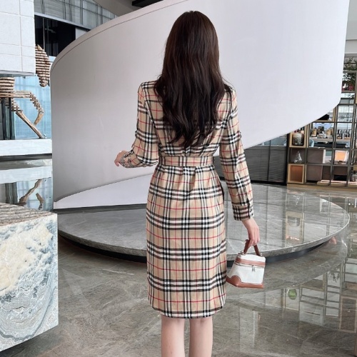 Replica Burberry Dresses Long Sleeved For Women #1242733 $115.00 USD for Wholesale