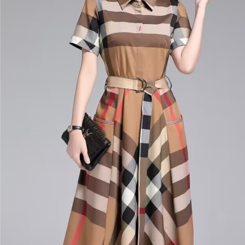 Wholesale Burberry Dresses Short Sleeved For Women #1242743 $100.00 USD, Wholesale Quality Replica Burberry Dresses