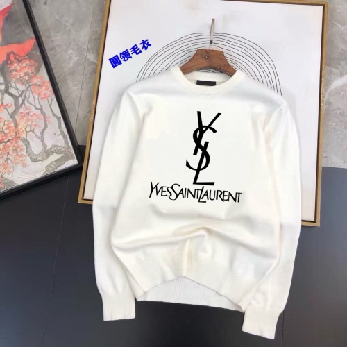 Wholesale Yves Saint Laurent YSL Sweaters Long Sleeved For Men #1242765 $42.00 USD, Wholesale Quality Replica Yves Saint Laurent YSL Sweaters