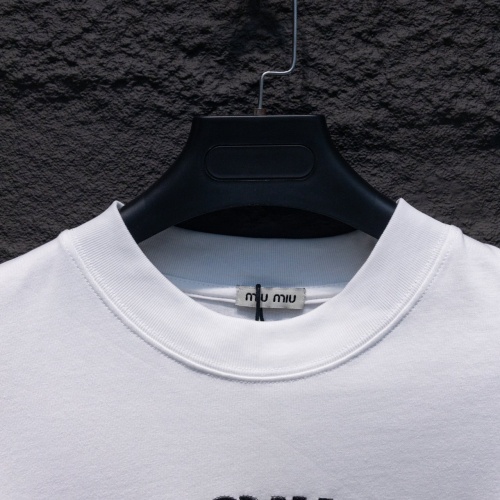 Replica MIU MIU T-Shirts Long Sleeved For Unisex #1242787 $42.00 USD for Wholesale